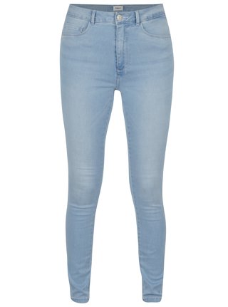Světle modré skinny džíny s vysokým pasem ONLY Royal