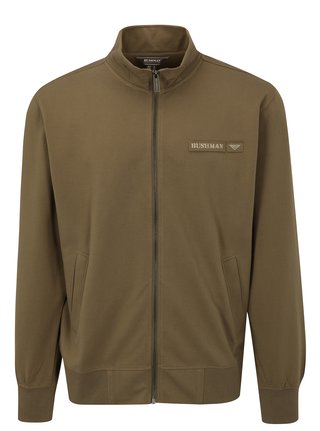 Khaki pánská mikina na zip BUSHMAN Welsh II