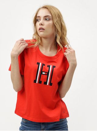 Červené dámské tričko Tommy Hilfiger