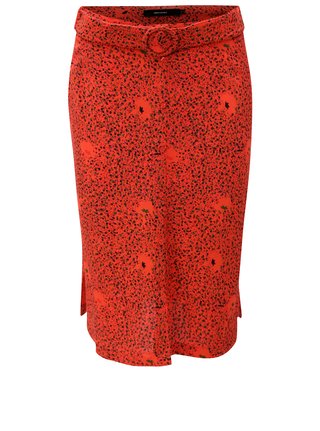 Fusta rosie cu model si cordon VERO MODA Madeleine