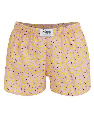 Boxeri de dama roz cu model de banane Slippsy Banana Girl