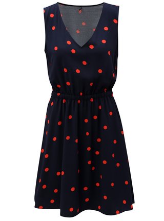 Rochie rosu-albastru cu spate suprapus ONLY Michelle