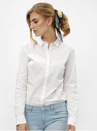 Bílá dámská slim fit košile se dvěma šátky Tommy Hilfiger