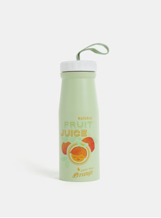 Zelená termoska s potiskem Disaster 350 ml
