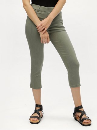 Khaki zkrácené jeggings Dorothy Perkins
