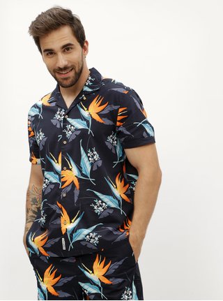 Tmavomodrá vzorovaná košeľa Original Penguin