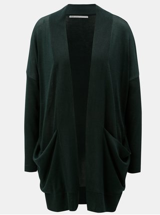 Cardigan verde inchis cu buzunare ONLY Josephine