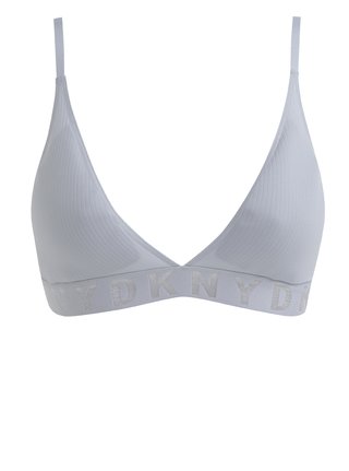 Šedá žebrovaná podprsenka DKNY
