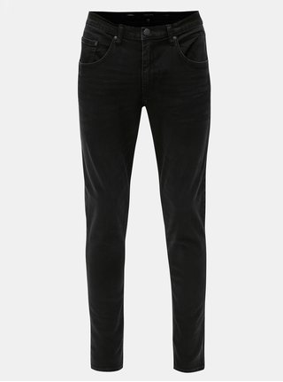 Blugi negri slim fit din denim Casual Friday by Blend