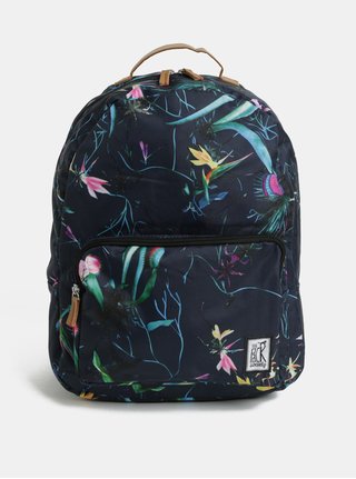Modrý vzorovaný dámský batoh The Pack Society 18 l