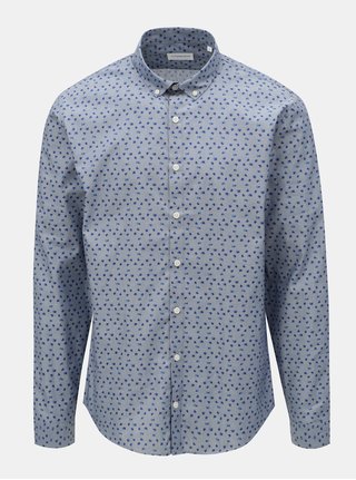 Camasa albastru deschis cu model discret Lindbergh