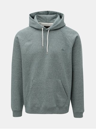 Zelená pánská žíhaná mikina s kapucí Quiksilver