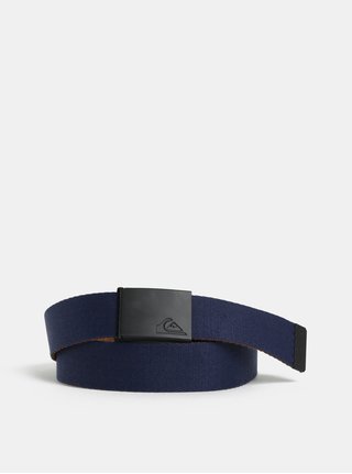 Hnedo-modrý pánsky obojstranný opasok Quiksilver