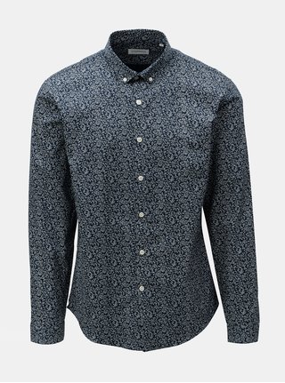 Bielo-modrá vzorovaná košeľa Lindberg