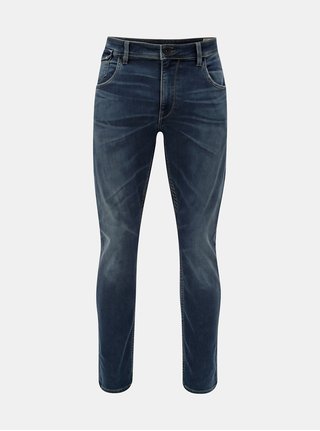 Blugi barbatesti albastri tapered fit din denim Garcia Jeans
