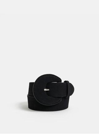 Curea neagra cu catarama mare Pieces Twila