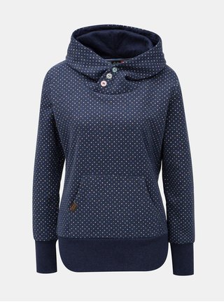 Modrá dámska vzorovaná mikina Ragwear
