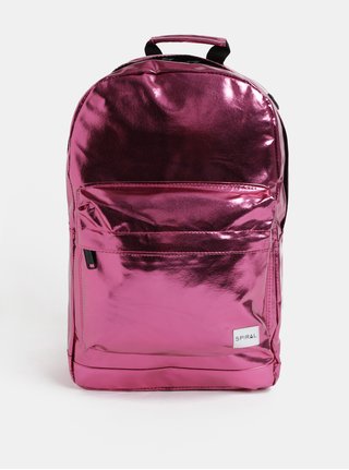 Rucsac de dama roz inchis lucios Spiral Platinum 18 l