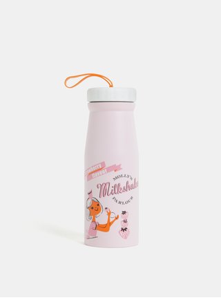 Termos roz cu print Disaster 350 ml