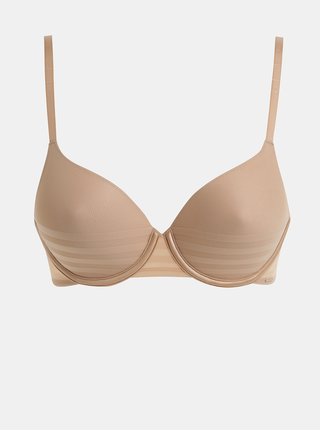 Bustiera roz pal cu detalii din plasa DKNY