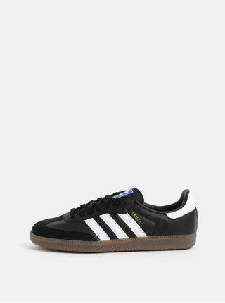 Čierne pánske kožené tenisky adidas Originals Samba