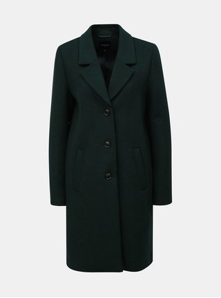 Pardesiu verde inchis din lana Selected Femme Sasja