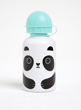 Zeleno-bílá láhev s pandou Sass & Belle Aiko Panda Kawaii