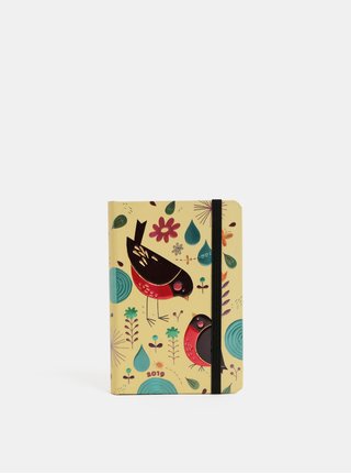 Agenda zilnica 2019 mini bej Paperblanks Mother Robin