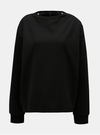 Bluza sport neagra lejera cu capse Cheap Monday
