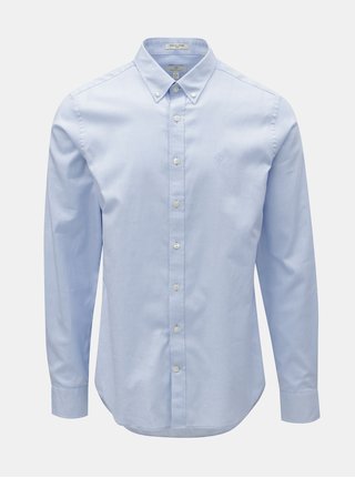 Světle modrá pánská formální slim fit košile GANT