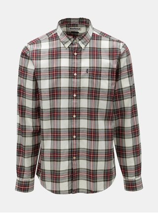 Červeno–biela kockovaná košeľa s náprsným vreckom Barbour Endsleigh Highland Check