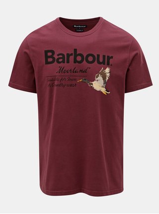Tricou barbatesc mov cu imprimeu Barbour Country