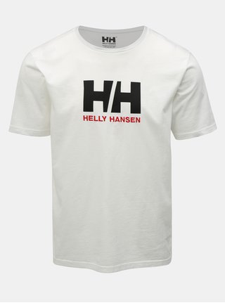 Bílé pánské regular fit tričko s výšivkou HELLY HANSEN