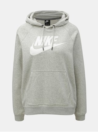 Šedá dámská standard fit mikina Nike