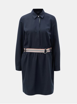 Rochie albastru inchis cu banda elastica in talie Nautica