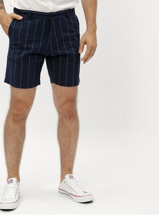 Pantaloni scurti albastru inchis in dungi Lindbergh