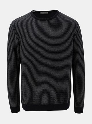 Pulover crem-albastru Selected Homme Andrew