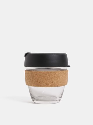 Černý skleněný cestovní hrnek KeepCup Brew small 227 ml