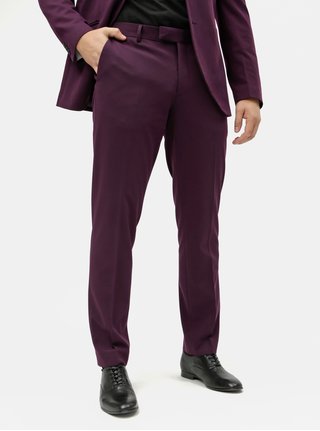 Fialové oblekové nohavice Jack & Jones Steven