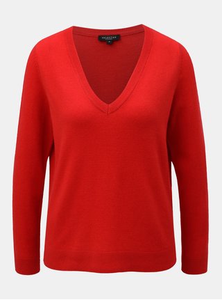Pulover rosu din casmir Selected Femme Faya