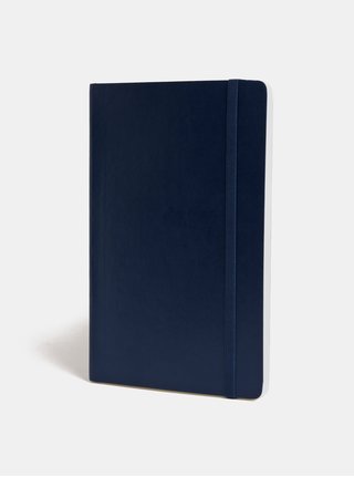 Tmavě modrý linkovaný zápisník s měkkou vazbou Moleskine A5