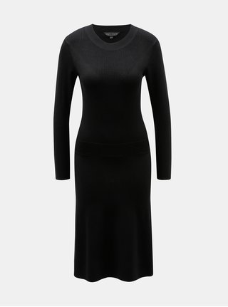 Černé svetrové šaty Dorothy Perkins