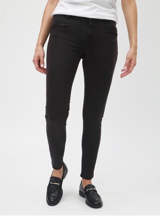 Blugi negri skinny cu talie joasa Scotch & Soda