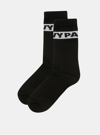 Sada dvou párů ponožek v černé barvě Ivy Park