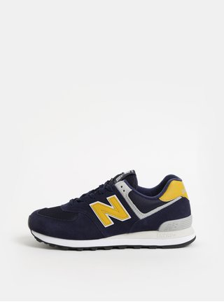 Pantofi sport barbatesti albastri din piele intoarsa New Balance