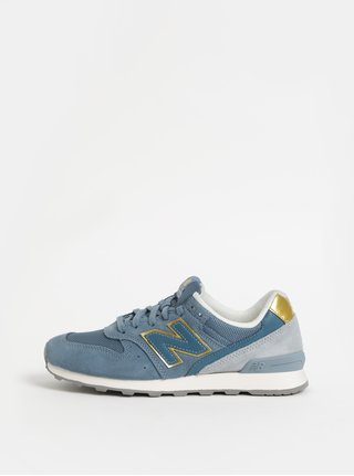 Pantofi sport albastru deschis de dama din piele intoarsa New Balance