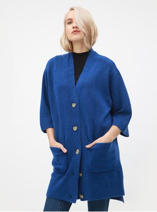 Modrý dámsky oversize kardigán Broadway Glema