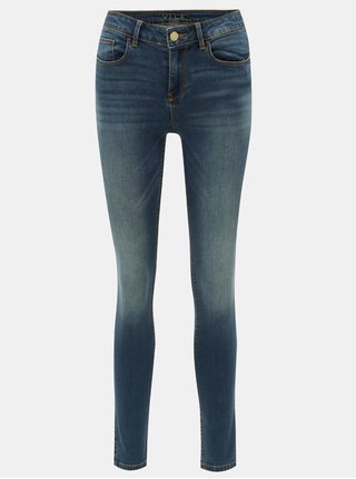 Modré slim fit džíny VILA Vicommit