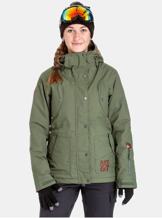Geaca verde impermeabila de dama de snowboard NUGGET Anja