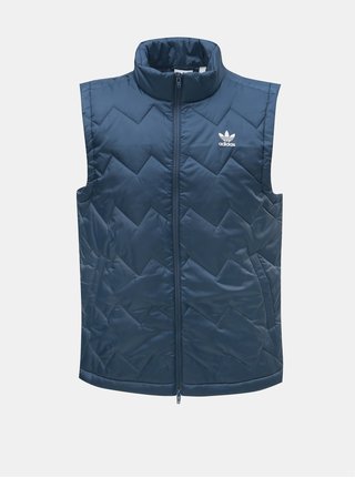 Vesta barbateasca albastra matlasata adidas Originals
